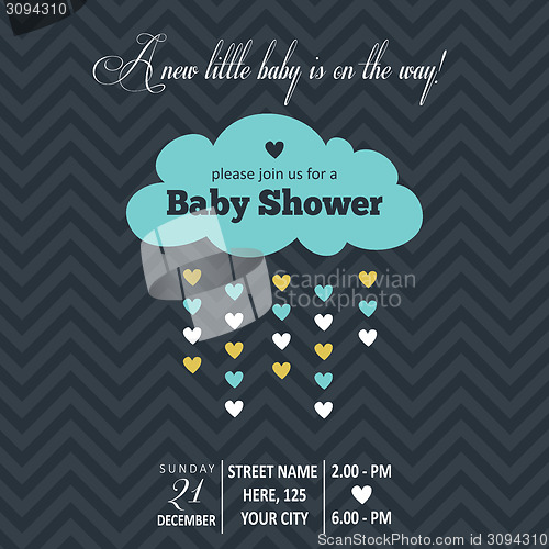 Image of baby boy shower card