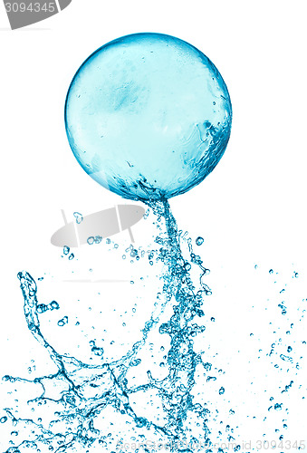 Image of Splash water ball isolated