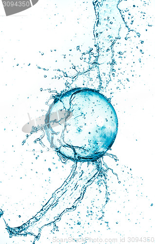 Image of Splash water ball isolated