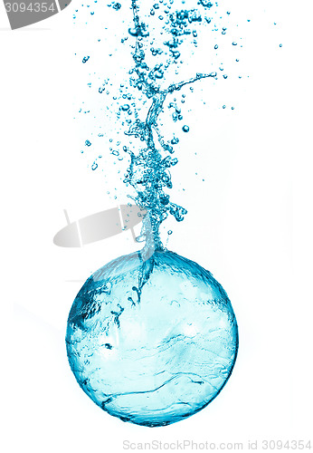 Image of Splash water ball isolated