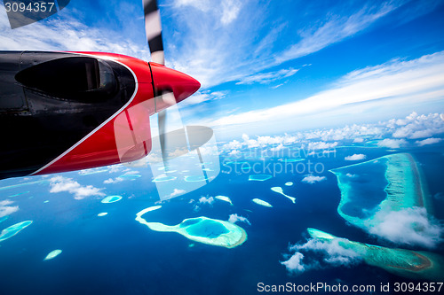 Image of Maldives Indian Ocean - Hotel on the island