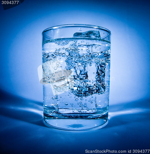 Image of Glass of water with ice