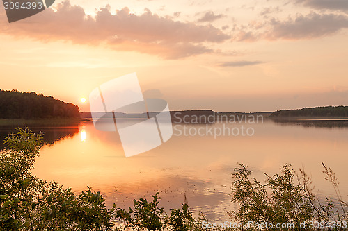Image of Lake at sunrise