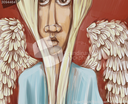 Image of angel digital painting