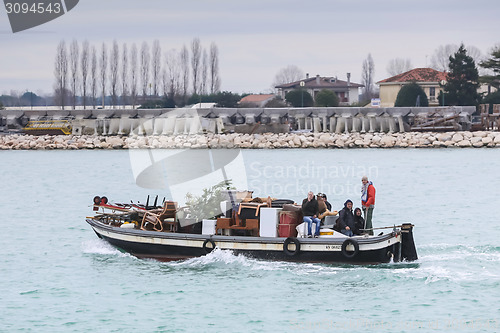 Image of People sailing in water canal