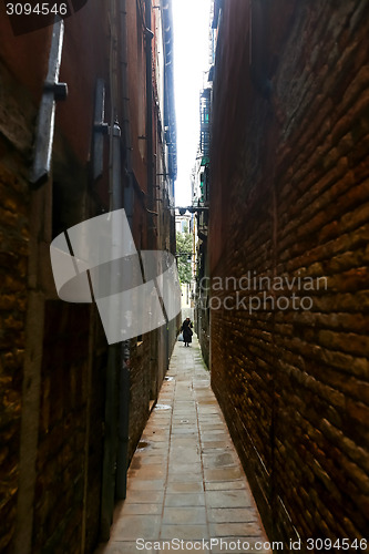 Image of Narrow street in Venice 