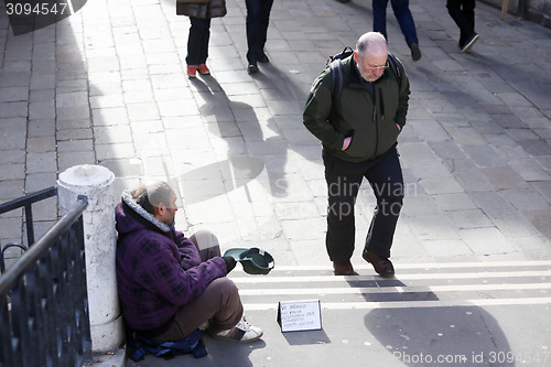 Image of Beggar in Venice