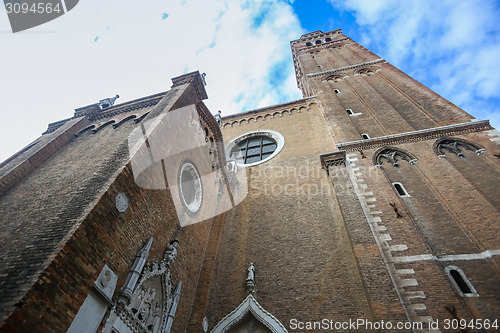 Image of Walls of Basilica dei Frari in Venice