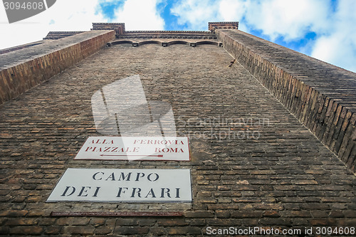 Image of Walls of Basilica dei Frari in Italy