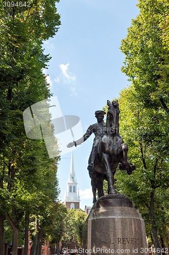 Image of Boston Paul Revere Statue