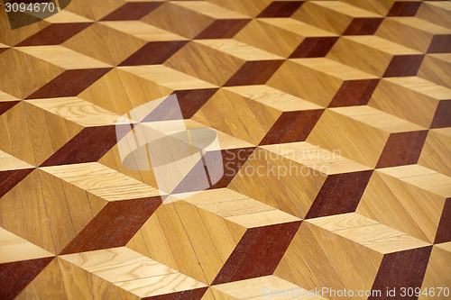 Image of old palace wooden parquet flooring design