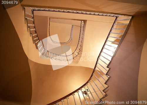 Image of spiral staircase view