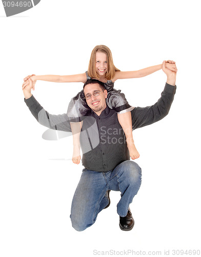 Image of Father with daughter.