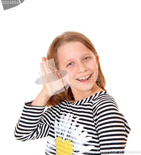 Image of Girl can't hear.