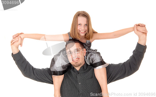 Image of Father with daughter.