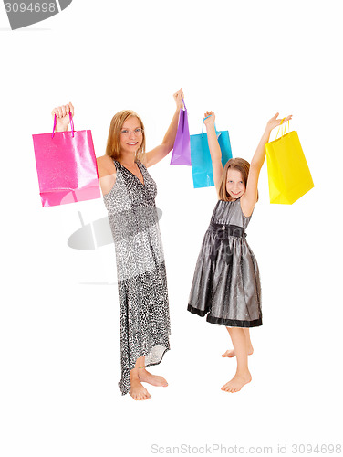 Image of Happy shoppers.