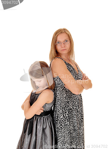 Image of Mad mom and daughter.