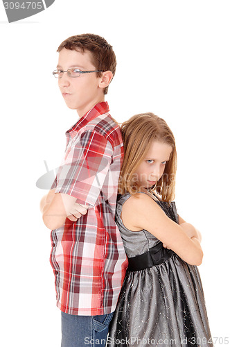 Image of Brother and sister mad.