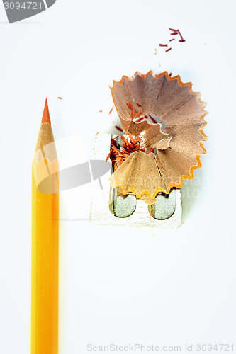 Image of Pencil and sharpener