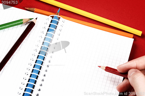 Image of Pencil and agenda