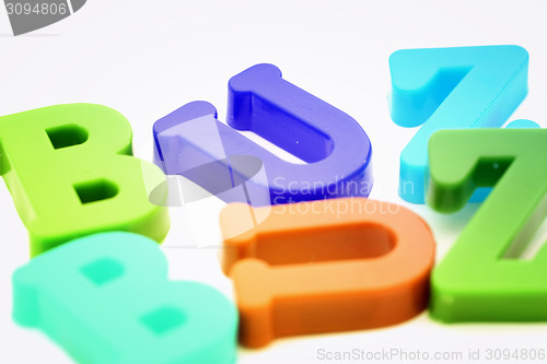 Image of Close-up of letters. Great details !