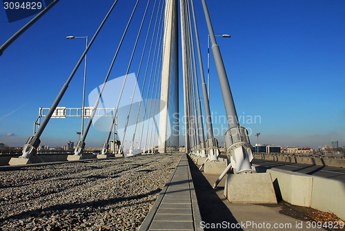 Image of Ada bridge in Belgrade