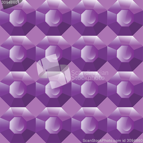 Image of Vector seamless background of purple gemstones