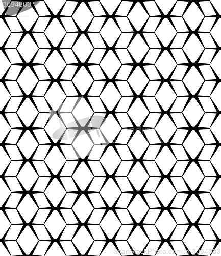 Image of Vector seamless abstract background. black pattern on a white