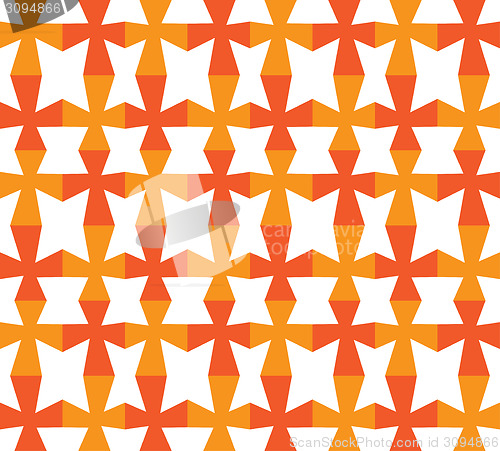 Image of Vector seamless background. Red and yellow grid