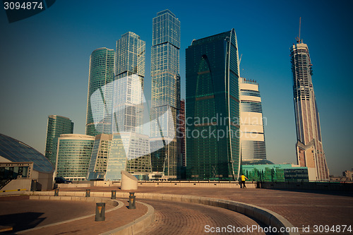 Image of panorama of Moscow City, Russia