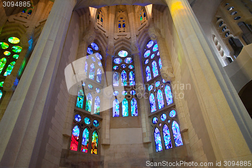 Image of La Sagrada Familia, interior