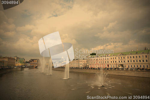 Image of Moscow Fountains in Drainage Channel