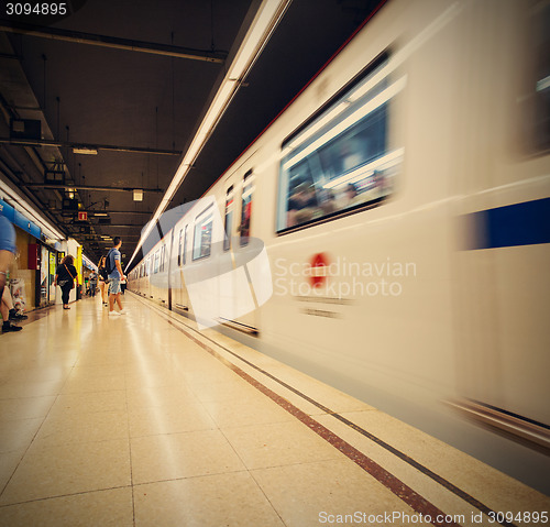 Image of Spain, Barcelona 2013-06-13, subway station Verdaguer