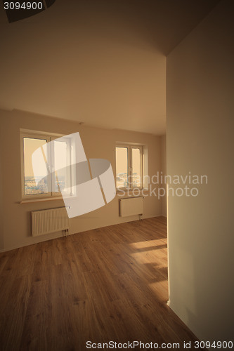 Image of empty new room with window