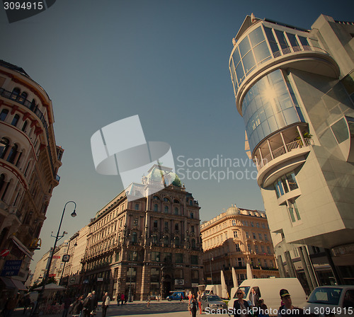 Image of Austria, Vienna 12.06.2013, buildings on Stephansplatz