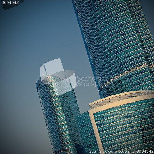 Image of skyscrapers at morning