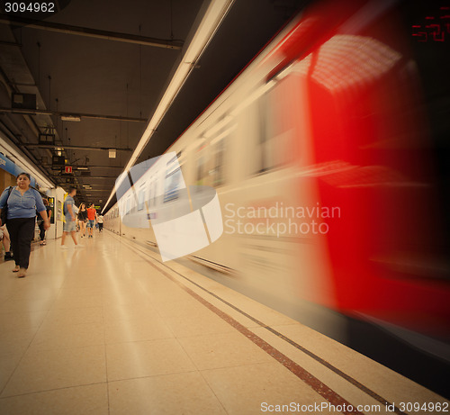 Image of Spain, Barcelona 2013-06-13, subway station Verdaguer