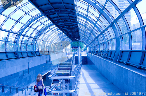 Image of  metro entrance station Strogino