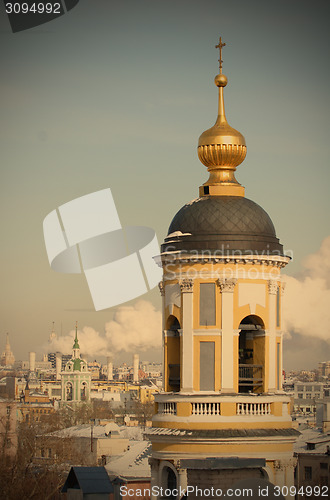 Image of Dome, Spire and Bell tower of the Orthodox Temple