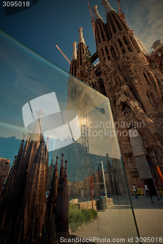 Image of miniature copy of the La Sagrada Familia