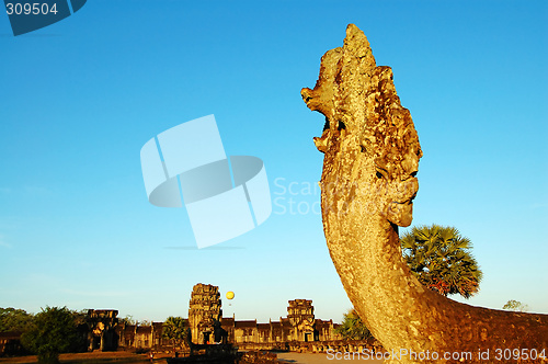 Image of Naga head at Angkor Wat