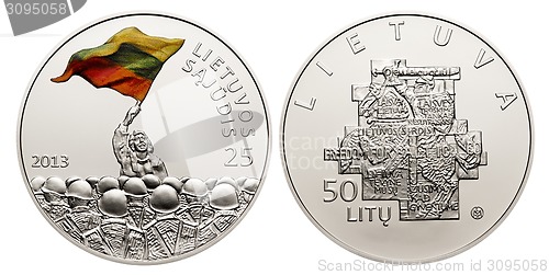 Image of commemorative circulation  50 litas coin