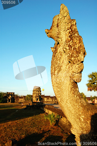 Image of Naga head at Angkor Wat