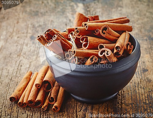 Image of bowl of cinnamon sticks