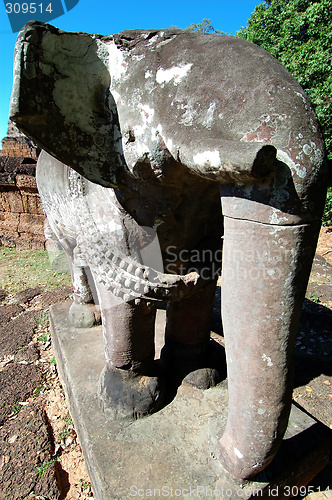 Image of Elephant statue of East Mebon, Cambodia