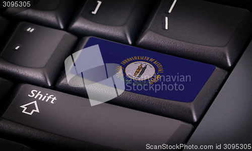 Image of Flag on keyboard