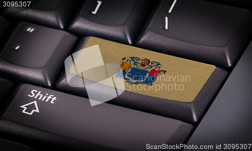 Image of Flag on keyboard