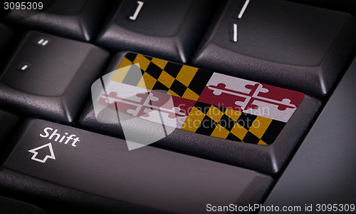 Image of Flag on keyboard