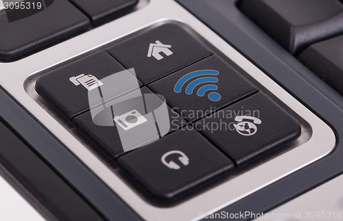 Image of Buttons on a keyboard - WiFi