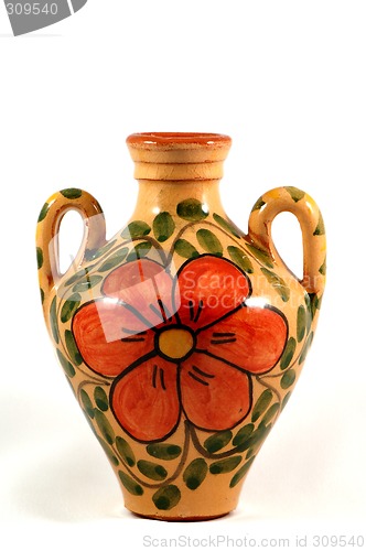 Image of Ceramic pot with paint